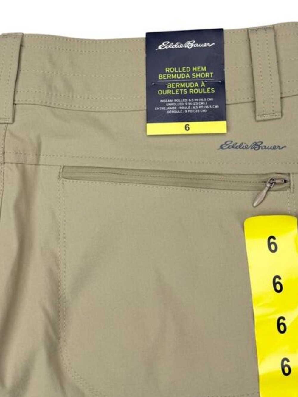 Eddie Bauer Women's Stretch UPF 50 Rolled Hem Adjustable Length Bermuda Shorts - Picture 8 of 8